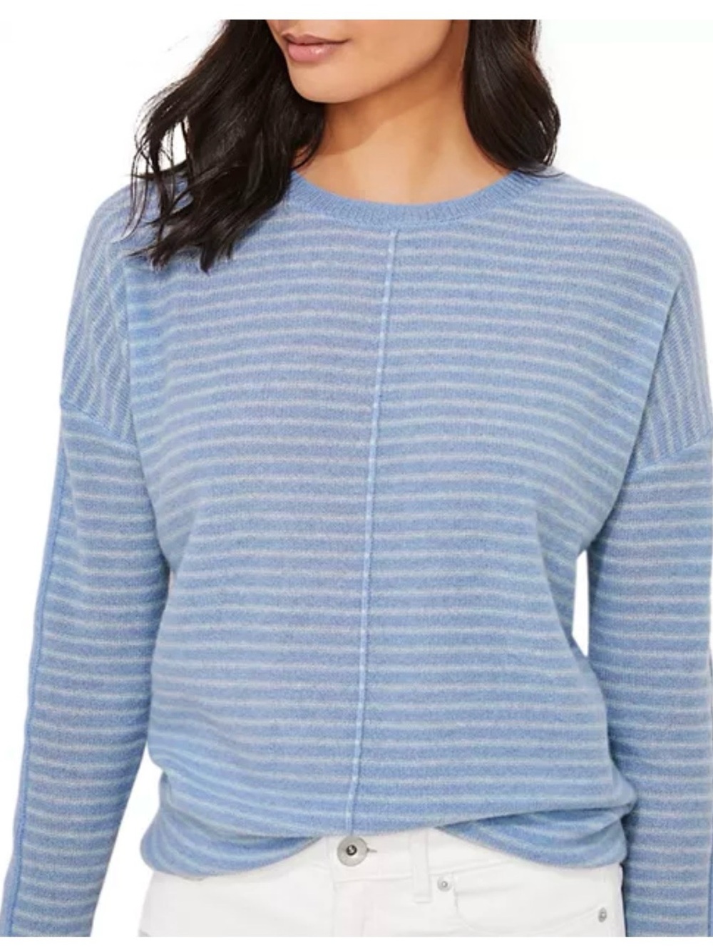 Vineyard Vines Light Blue Striped Crewneck Sweater